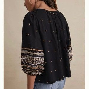 ANTHROPOLOGY PILCRO Calanthe 3/4 Puff Sleeve
Boho Top